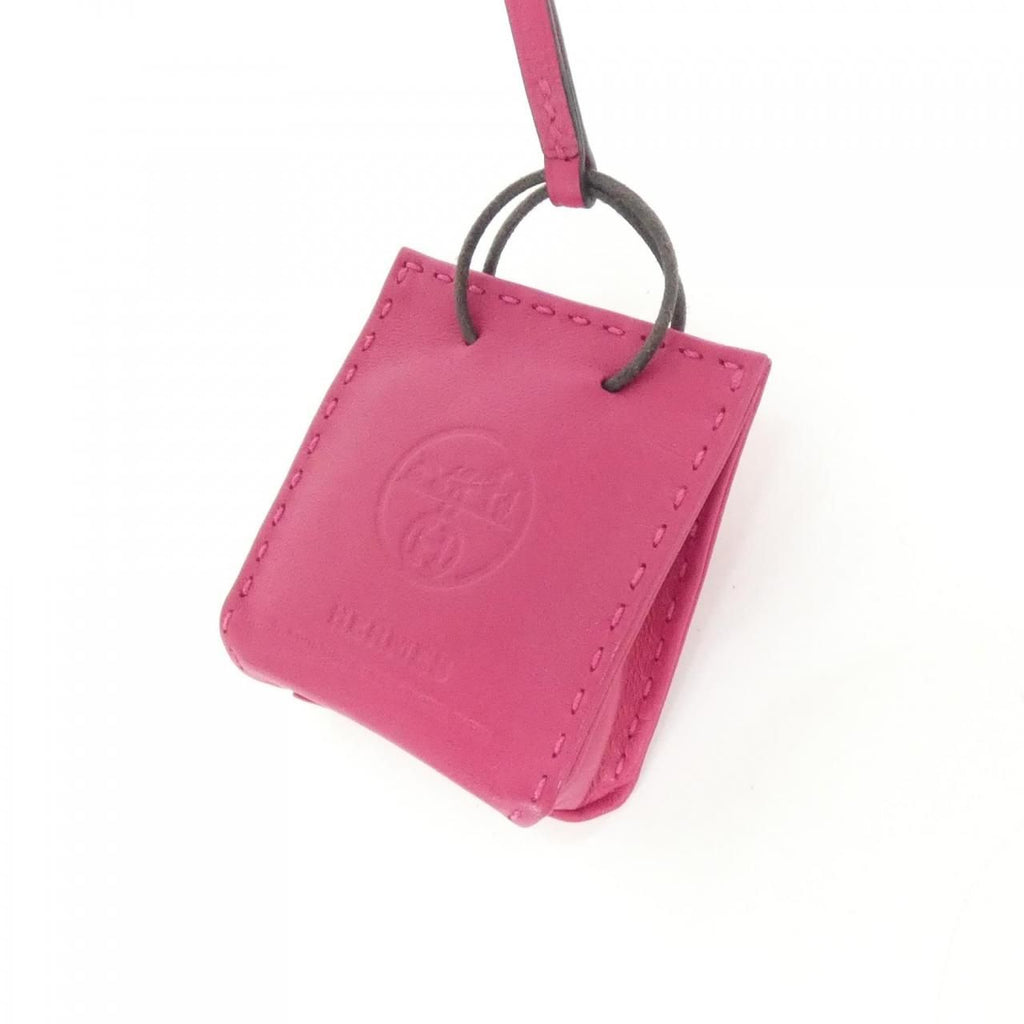 Hermes Sac Orange Bag Charm — view 2