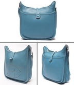 Hermes Shoulder Bag Crossbody Silver Evelyne PM — view 2