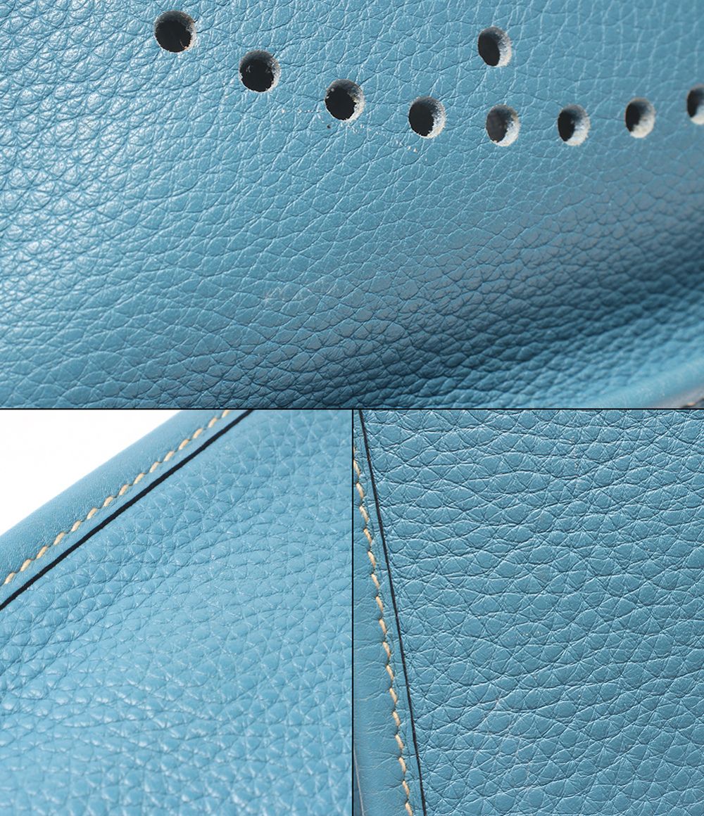 Hermes Shoulder Bag Crossbody Silver Evelyne PM — view 6