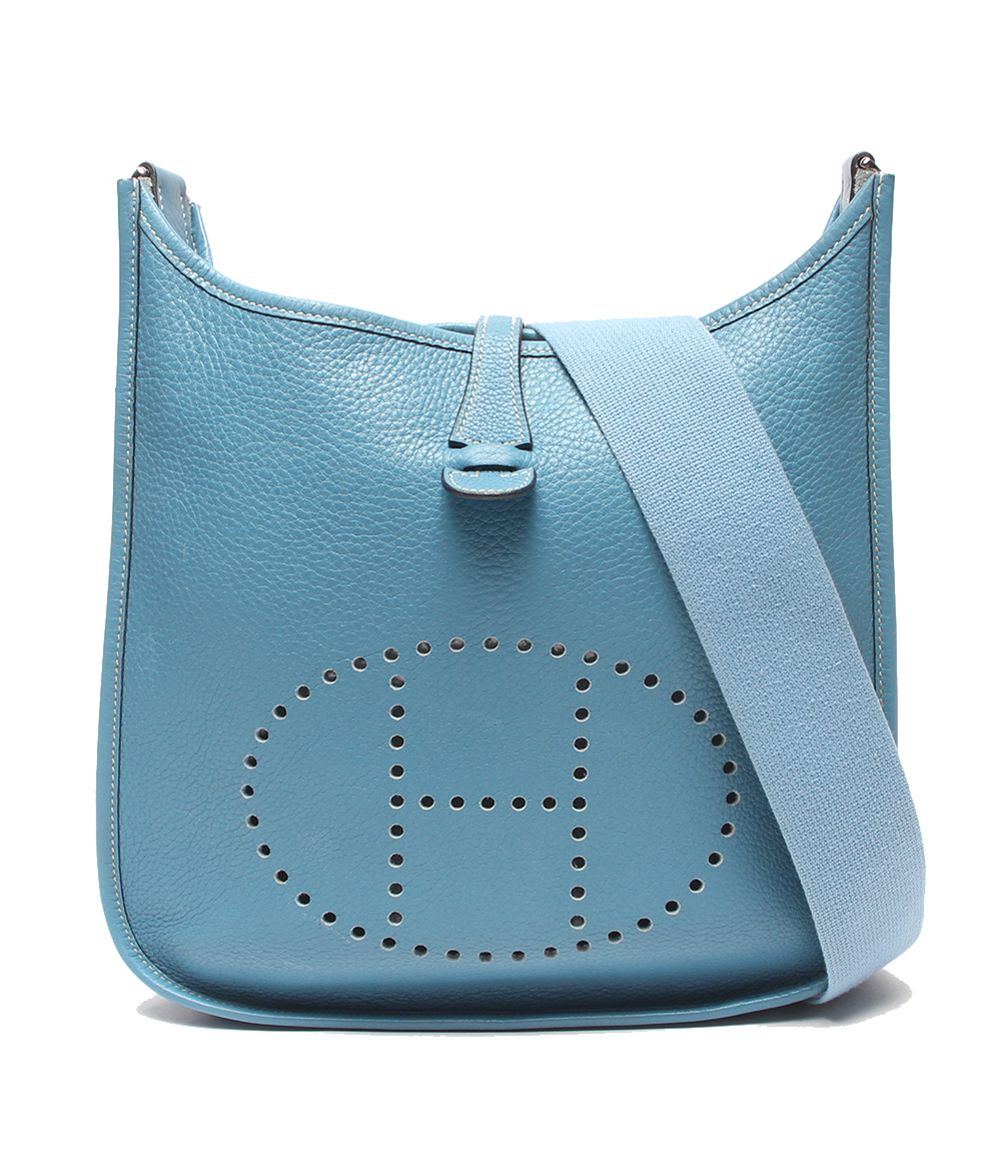 Hermes Shoulder Bag Crossbody Silver Evelyne PM