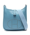 Hermes Shoulder Bag Crossbody Silver Evelyne PM