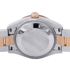 Rolex Datejust Diamond Bezel SS 18k Pink Gold Watch Chocolate Dial VI — view 3