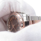 Rolex Datejust Diamond Bezel SS 18k Pink Gold Watch Chocolate Dial VI — view 5