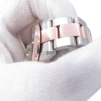 Rolex Datejust Diamond Bezel SS 18k Pink Gold Watch Chocolate Dial VI — view 6