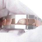 Rolex Datejust Diamond Bezel SS 18k Pink Gold Watch Chocolate Dial VI — view 8