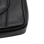 Chanel Chain Shoulder Bag Mademoiselle CC Logo Jumbo CC Caviar Leather Black — view 9