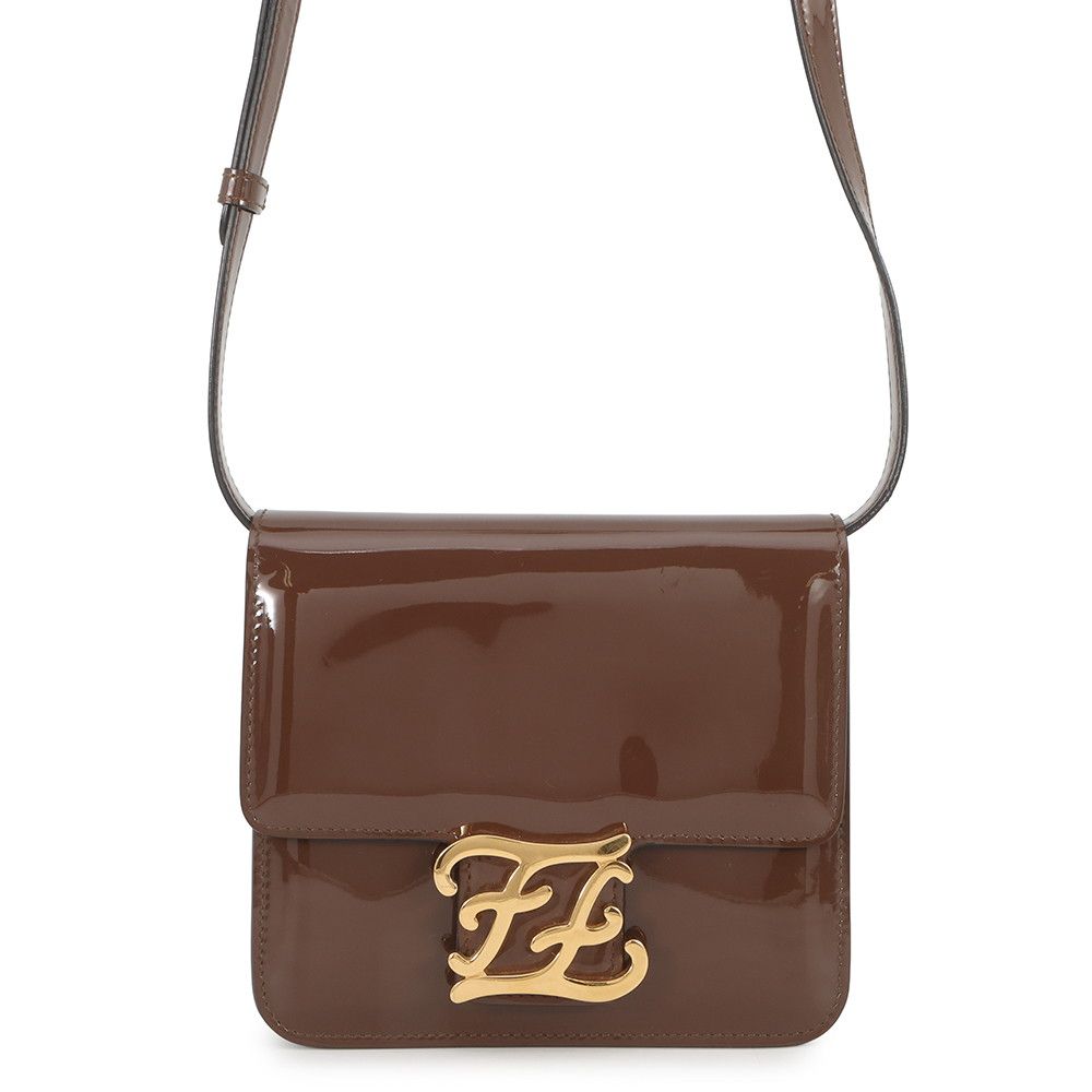 Fendi Shoulder Bag Calligraphy Patent