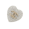 Chanel Brooch CC Logo Rhinestone