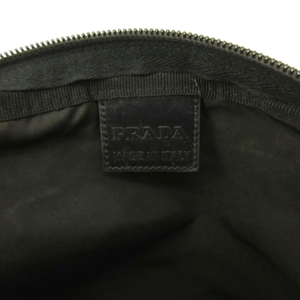 Prada Nylon Cosmetic Makeup Pouch Black — view 6