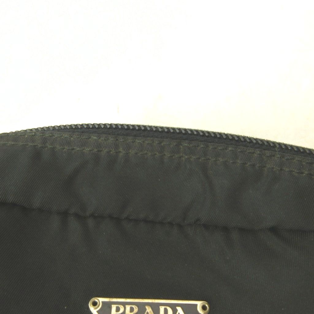 Prada Nylon Cosmetic Makeup Pouch Black — view 8