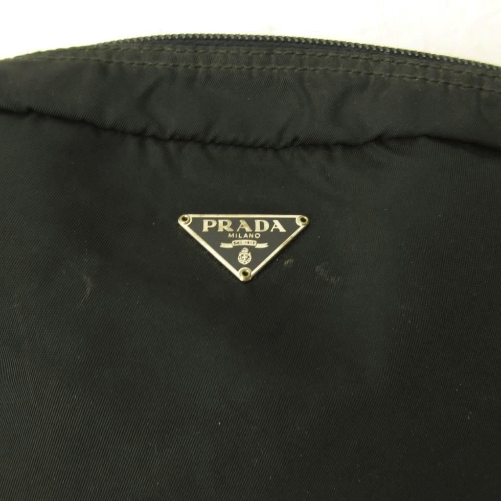 Prada Nylon Cosmetic Makeup Pouch Black — view 7