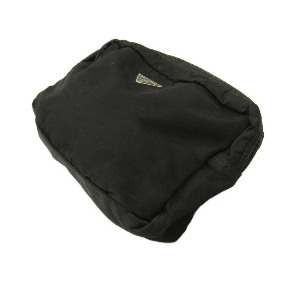 Prada Nylon Cosmetic Makeup Pouch Black — view 3