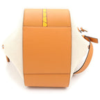 Loewe Ken Price Hammock Small Canvas Leather 2-Way Bag Brown Beige Silver — view 4