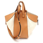 Loewe Ken Price Hammock Small Canvas Leather 2-Way Bag Brown Beige Silver — view 2