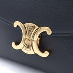 Celine Triomphe Teen Nino Leather 2-Way Shoulder Handbag Black Gold — view 6