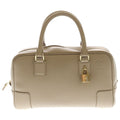 Loewe Amazona 23 2-Way Handbag Beige Leather Strap