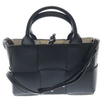 Bottega Veneta Candy Arco Shoulder Bag Black White Leather — view 2