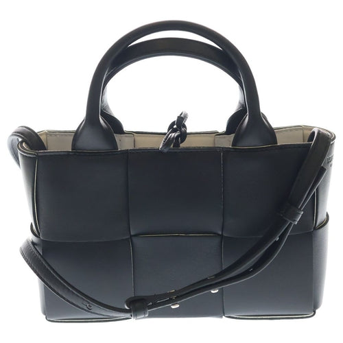 Bottega Veneta Candy Arco Shoulder Bag Black White Leather — view 2