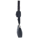 Prada Re-Nylon Shoulder Bag Black with Triangle Logo Pouch — view 3