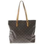 Louis Vuitton Cabas Piano Monogram Leather Hand Tote Gold Brown — view 2