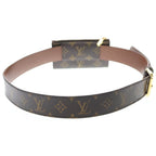 Louis Vuitton Monogram Ceinture Pochette Duo Belt Bag Waist Pouch Brown Leather — view 3