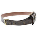 Louis Vuitton Monogram Ceinture Pochette Duo Belt Bag Waist Pouch Brown Leather