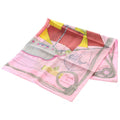 Hermes Carre 90 Cheval de Mer Silk Scarf Pink