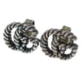 Gucci Double Logo Stud Earrings Silver