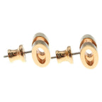 Hermes Pop Earrings Bicolor Beige White Pink Gold — view 4