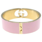 Gucci Interlocking Enamel Bracelet Bangle Pink — view 2