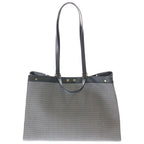 Fendi Peekaboo Tote Dark Gray Leather Gold — view 2