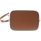 Celine Cuir Triomphe Small Shoulder Bag Brown Bucket Tan Leather Gold — view 4