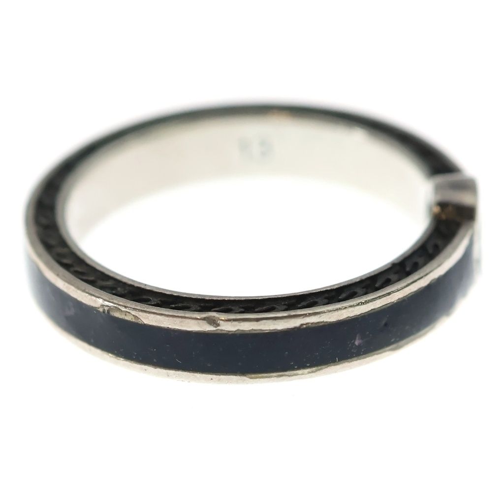 Gucci Interlocking Ring Black Silver Onyx