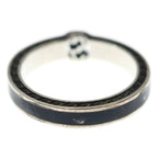 Gucci Interlocking Ring Black Silver Onyx