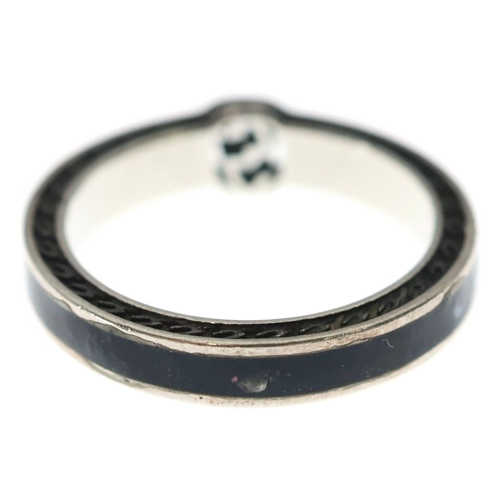 Gucci Interlocking Ring Black Silver Onyx