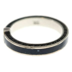 Gucci Interlocking Ring Black Silver Onyx