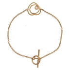 Hermes Vertiges Coeur Diamond Bracelet Pink Gold PG — view 2