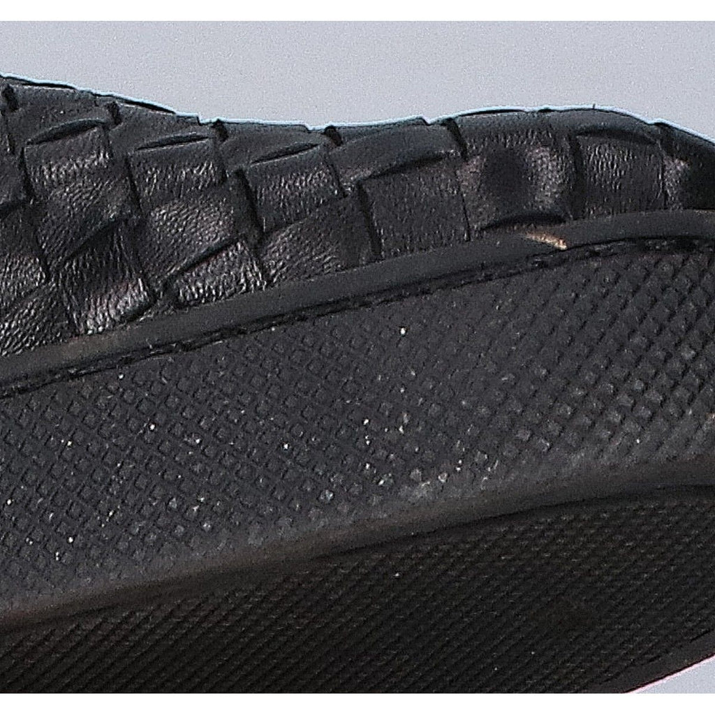 Bottega Veneta Black Leather Intrecciato Slip Ons 36 Slipper — view 8