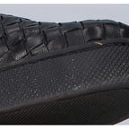 Bottega Veneta Black Leather Intrecciato Slip Ons 36 Slipper — view 8