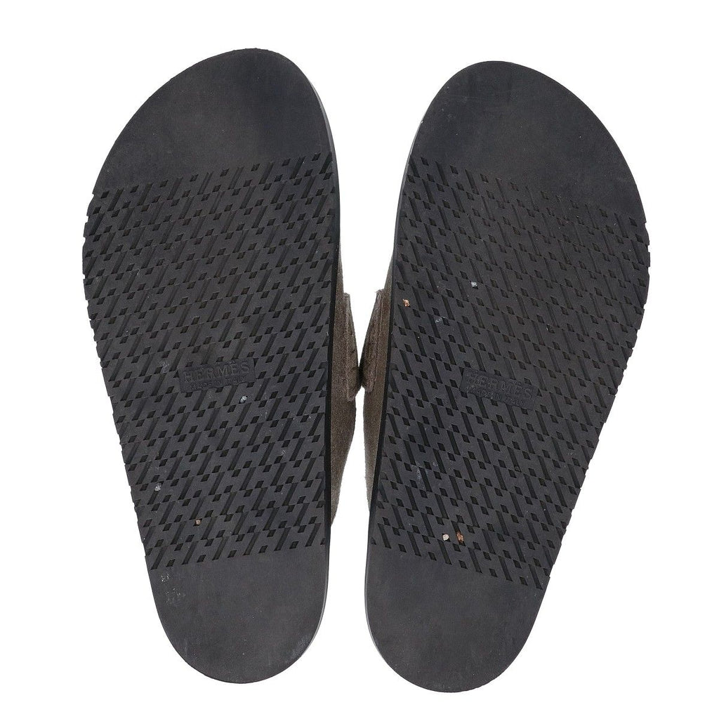 Hermes Go Mule Go Mules Suede Sandals — view 6