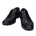 Louis Vuitton Black Leather Logo Loafers