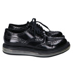 Prada Black Patent Air Sole Wingtip Shoes — view 4
