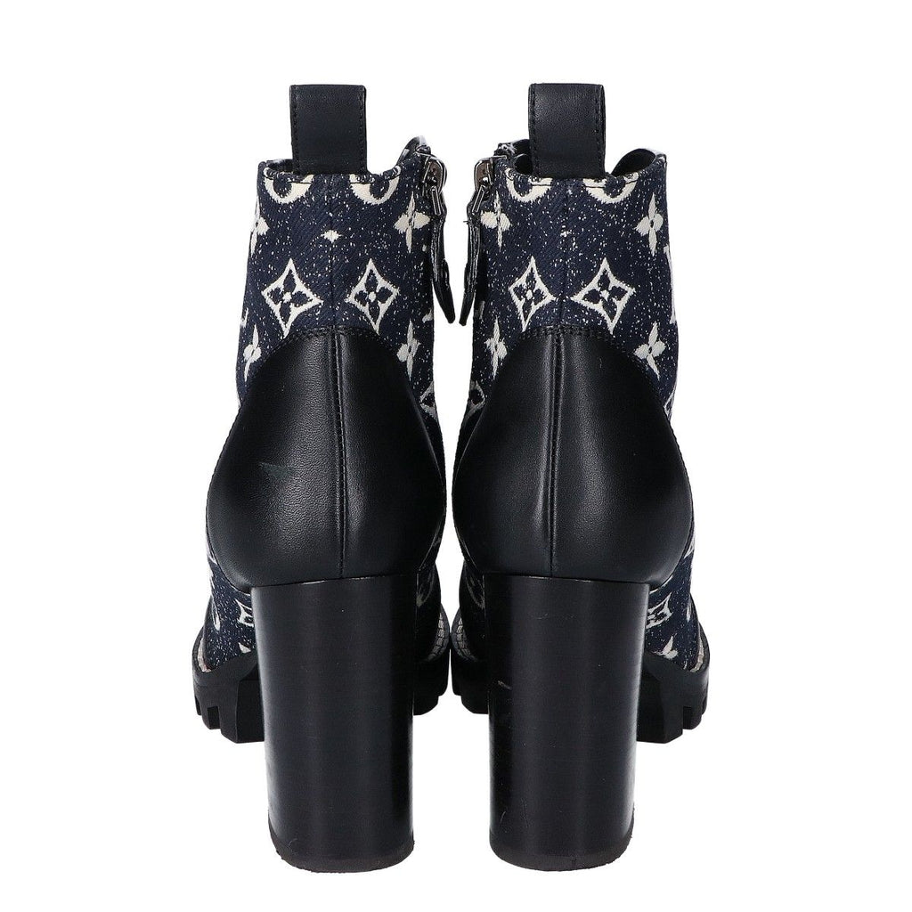 Louis Vuitton Star Trail Line Ankle Boots Denim Leather — view 3