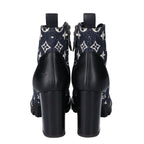 Louis Vuitton Star Trail Line Ankle Boots Denim Leather — view 3