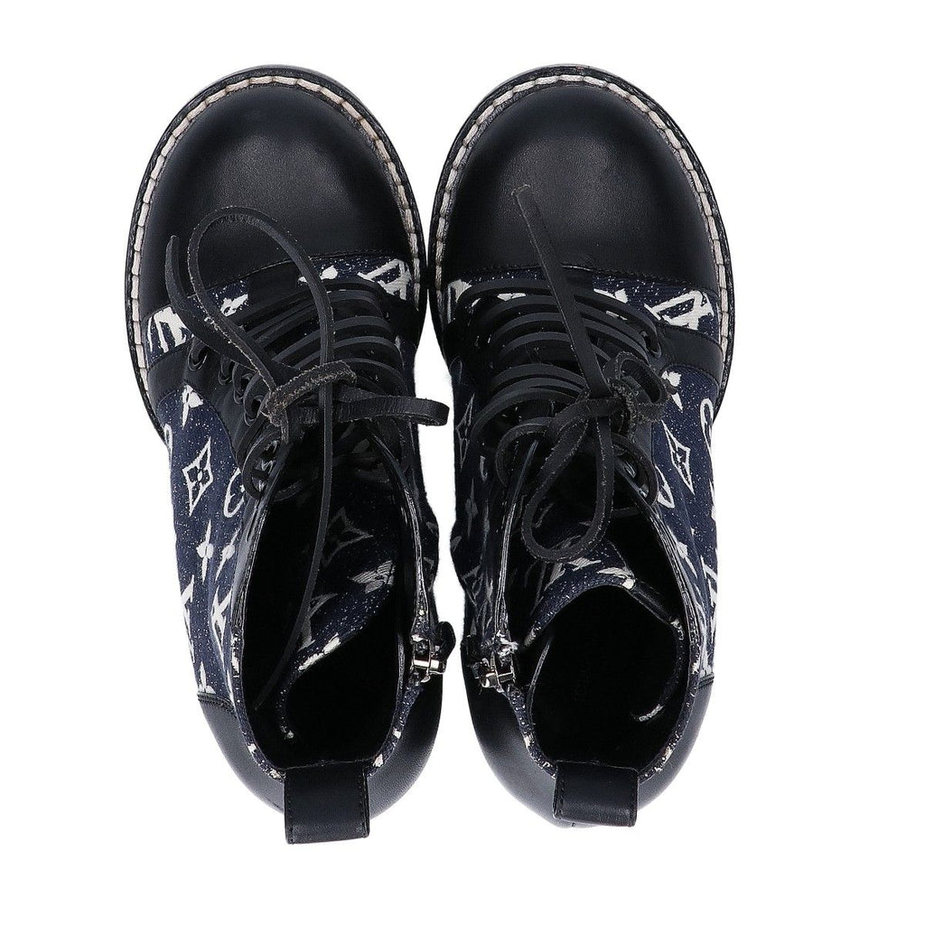 Louis Vuitton Star Trail Line Ankle Boots Denim Leather — view 5