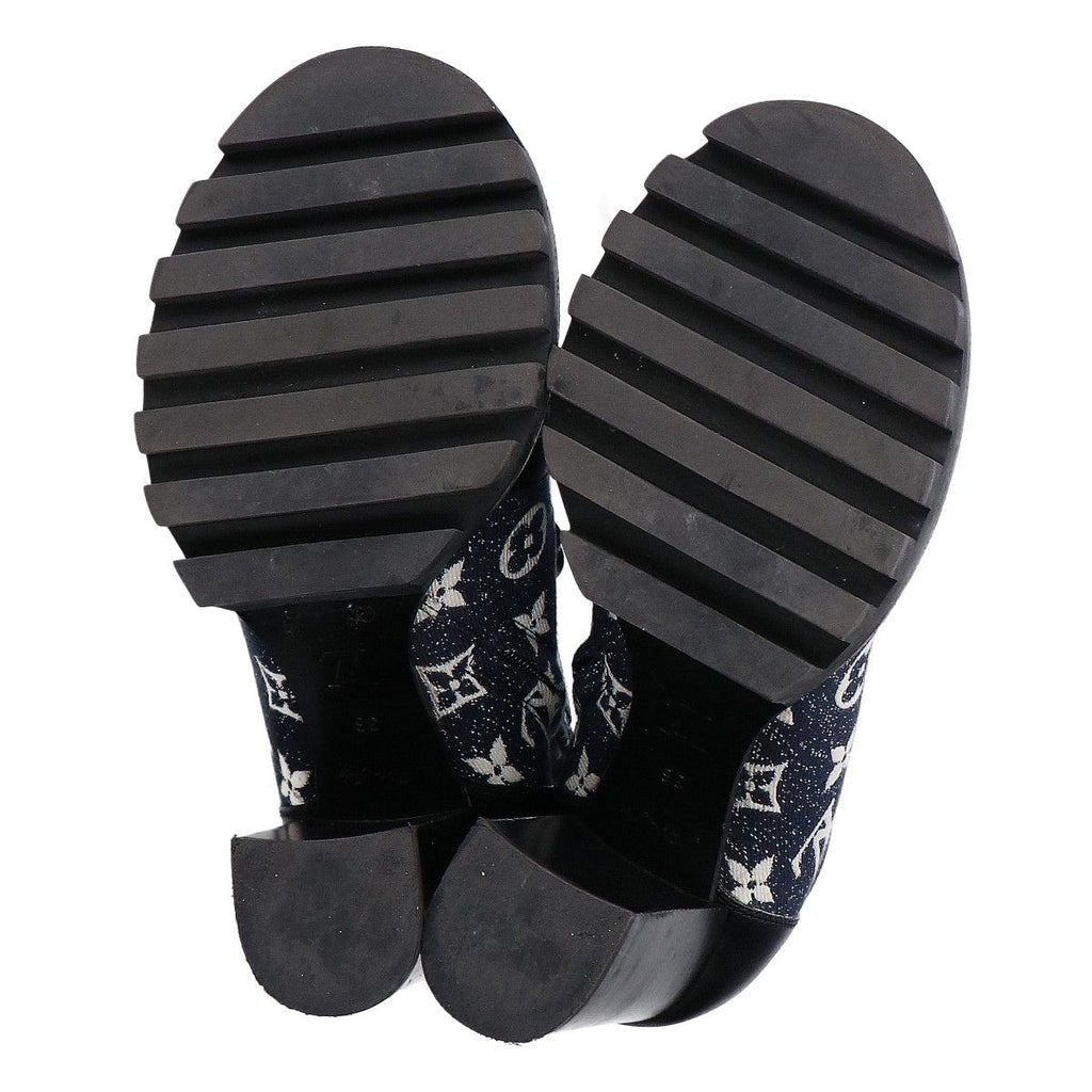 Louis Vuitton Star Trail Line Ankle Boots Denim Leather — view 6