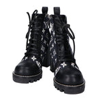 Louis Vuitton Star Trail Line Ankle Boots Denim Leather