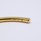 Celine Knot Extra Thin Bracelet Gold Finish Brass — view 7