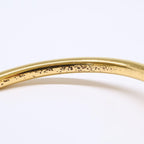 Celine Knot Extra Thin Bracelet Gold Finish Brass — view 8