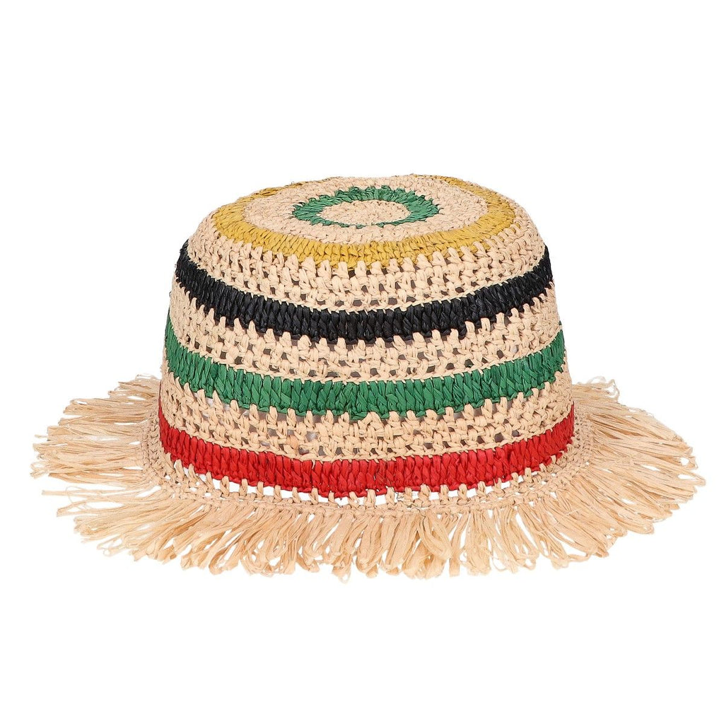 Loewe Anagram Raffia Striped Clochette — view 3